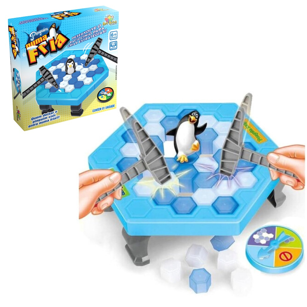 Jogo Pinguim Game Quebra Gelo Brinquedo Interativo Armadilha Original