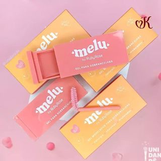 Gel Incolor Modelador de Sobrancelhas Melu Ruby Rose Cera Duradoura Efeito Natural Brown Lamination