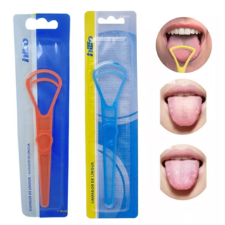 Raspador Limpador de Língua Lingual Higienizador Bucal - Hillo em Oferta na Shopee