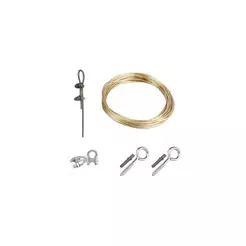 Cabo Aço Encapado Varal 4mm Varios Tamanhos C /4 gancho E 4clips