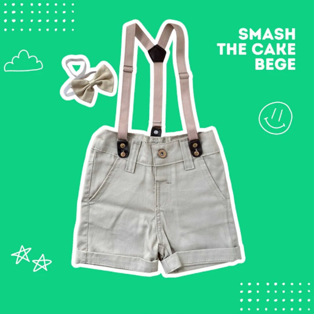 bermuda suspensorio com grata menino batizado social em Oferta na Shopee