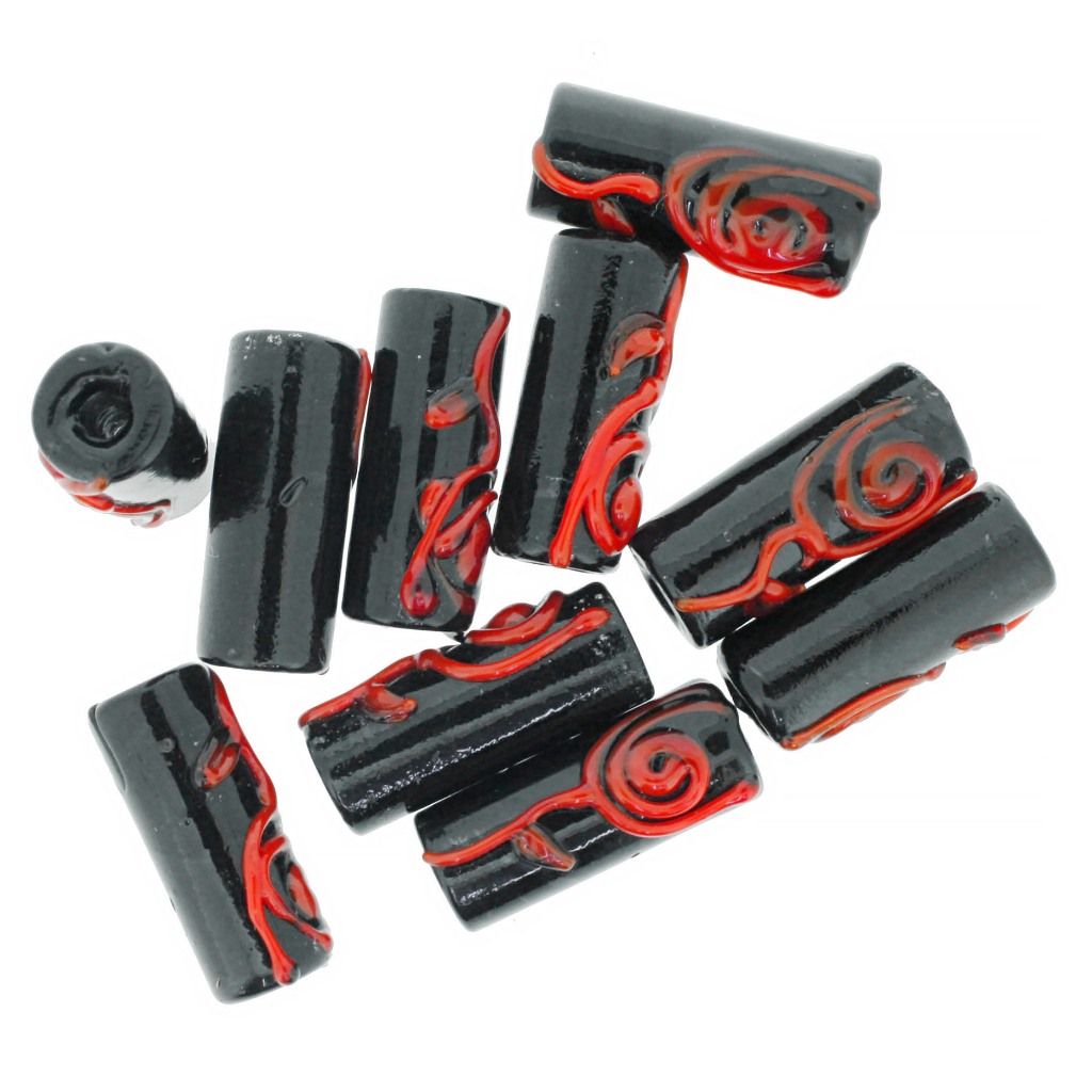 Firma Orixá Flor Vermelha para Guia Umbanda e Candomblé - 20mm em Oferta na Shopee