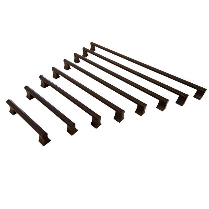 Puxador Inox Preto, kit 4/5/6/7/8 peças, 96/128/160/192/224/256/288/320 mm, para portas, gavetas, Armarios e etc.. em Oferta na Shopee