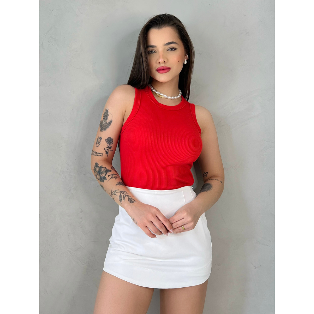 Blusa Regata Feminina Confortável Dia a Dia Estilosa Blogueira em Oferta na Shopee