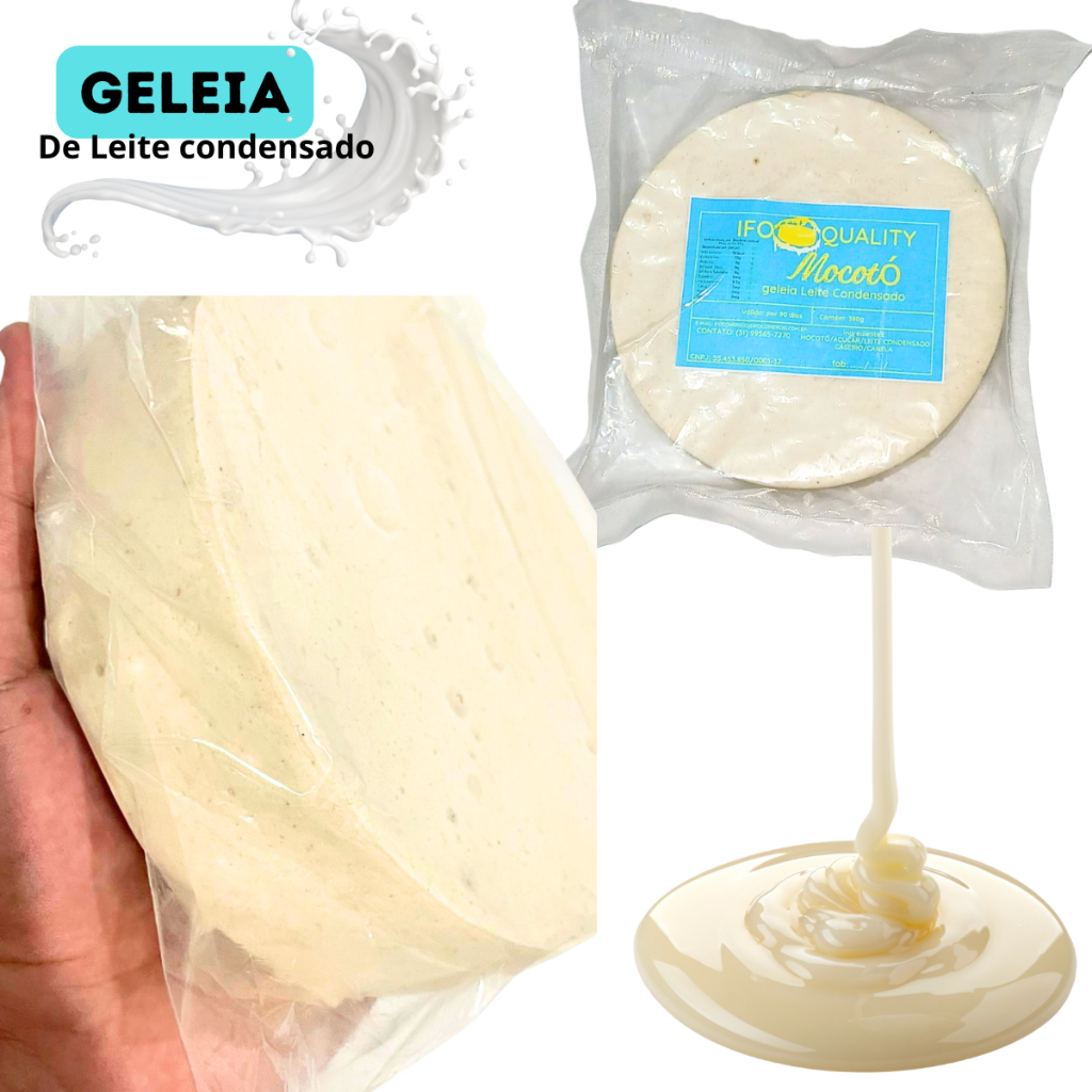 Doce De Leite Condensado Com Geleia de Mocotó Gosto Mineiro Sobremesa Rural