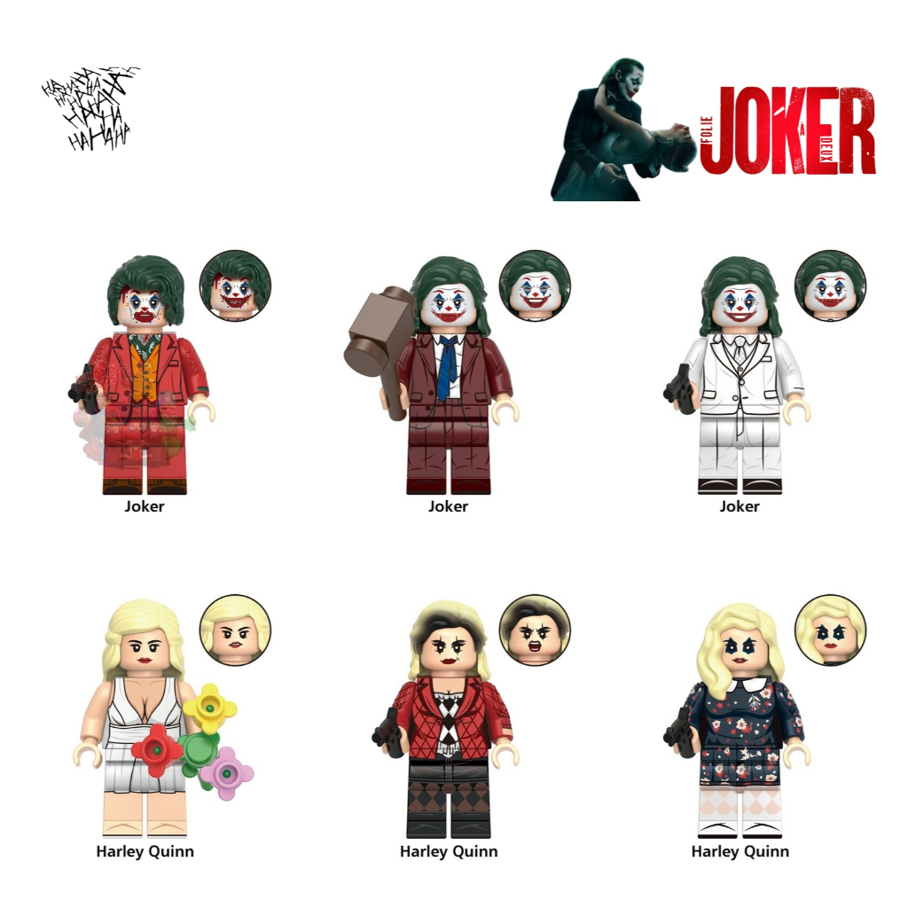 Joker delirio a 2 miniatura de coleção coringa e harley quinn lady gaga