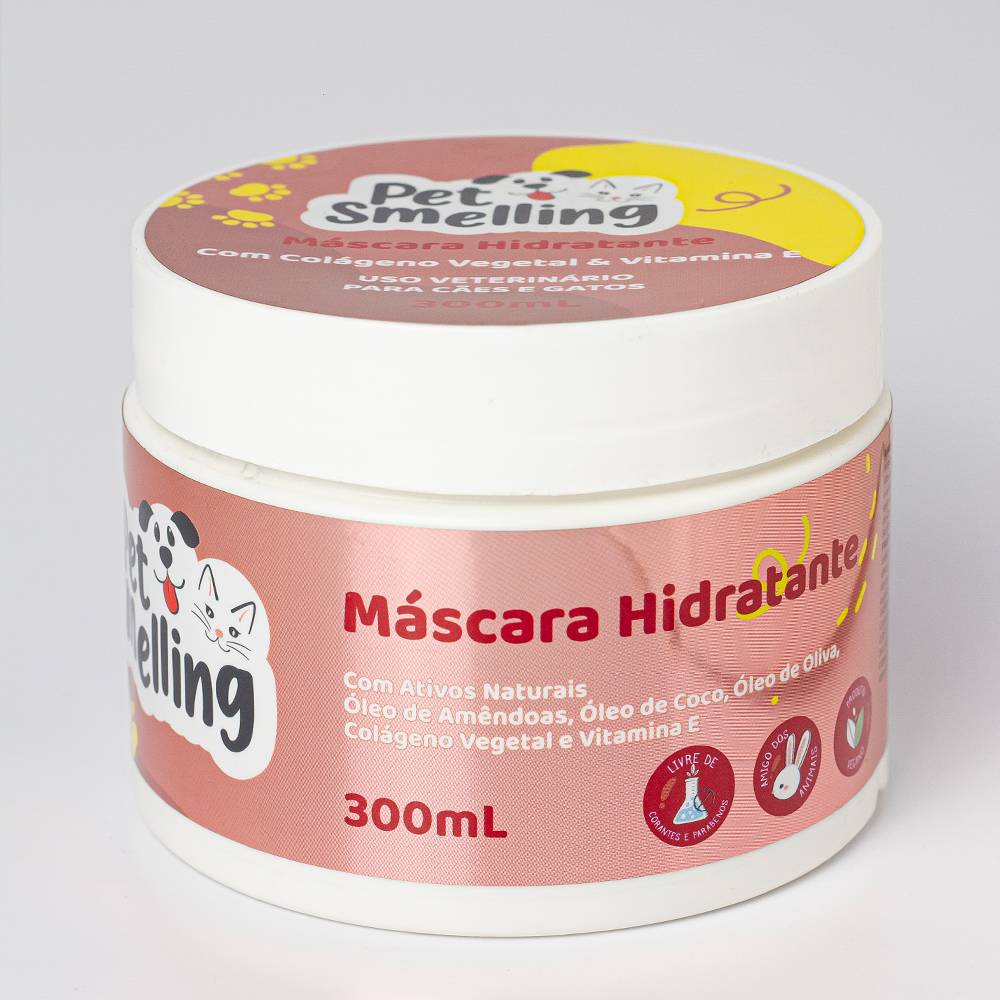 Máscara Pet Com Colágeno Vegetal e Vitamina E - Hidratante 300 Ml- Para Cães E Gatos