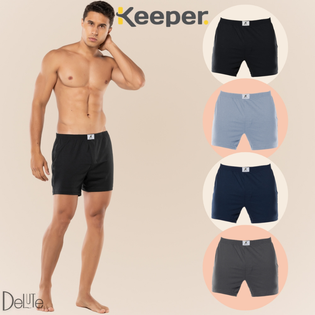 2 Cuecas Estilo Samba Canção Keeper Adulto com Abertura Frontal 100% Algodão Confortável Masculina