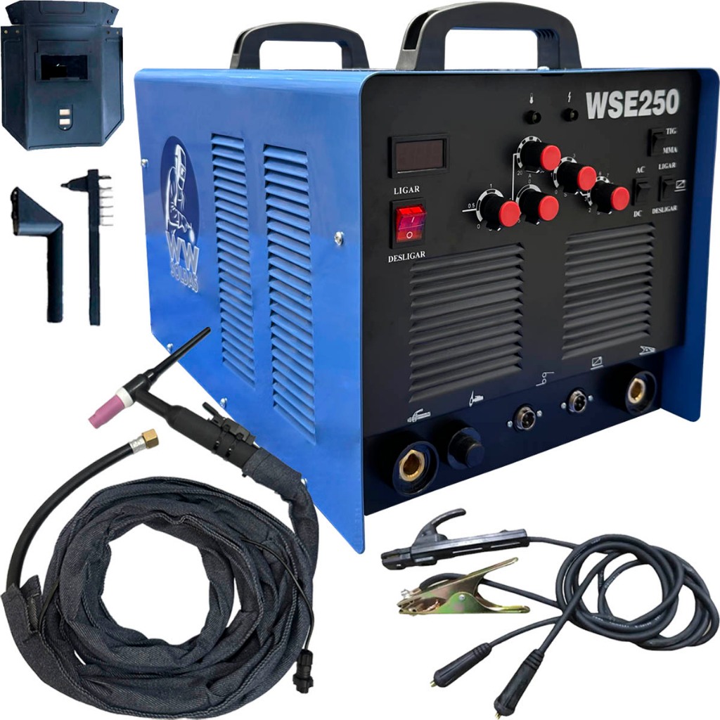 Maquina Inversora Tig Alta Frequência Wse250 AC/DC 220V WWSoldas em Oferta na Shopee