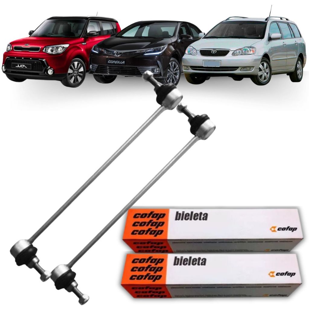 Par Bieleta Dianteira Toyota Corolla Fielder Soul 1.6 16v 1.8 16v 2.0 16v 2003 á 2019 em Oferta na Shopee