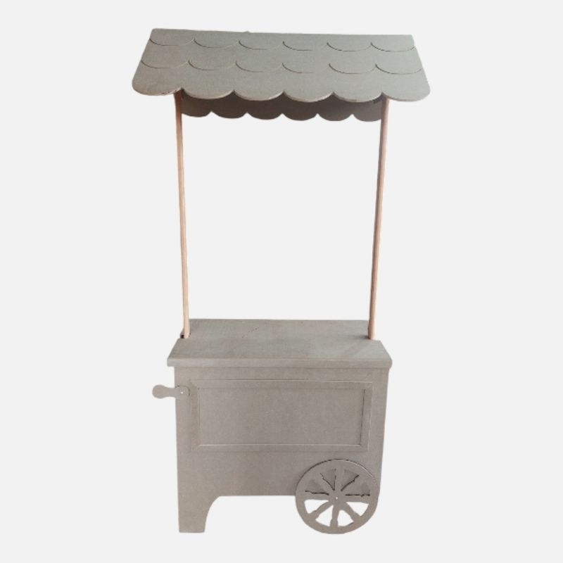 Carrinho gourmet barraca desmontável Mdf festa decoração