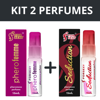 KIT Perfume Afrodisíaco com Feromônios - Perfume Feromonio Feminino Atrai Homens Original…