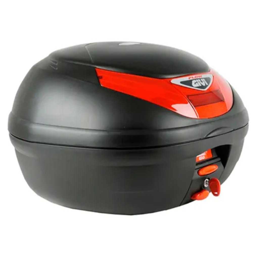 BAÚ PARA MOTO GIVI MONOLOCK FLOW 35L C/ LENTE VERMELHO