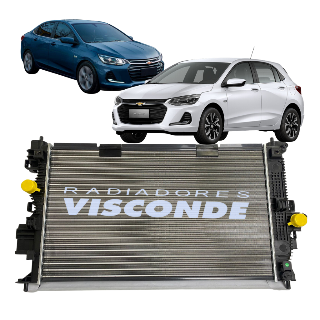 Radiador Visconde Gm Onix Turbo Manual 2019 2020 2021 2022 2023 em Oferta na Shopee