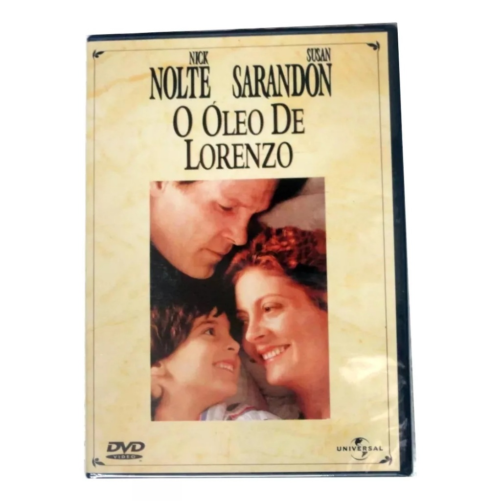 Dvd O Óleo De Lorenzo (1992) Nick Nolte Original