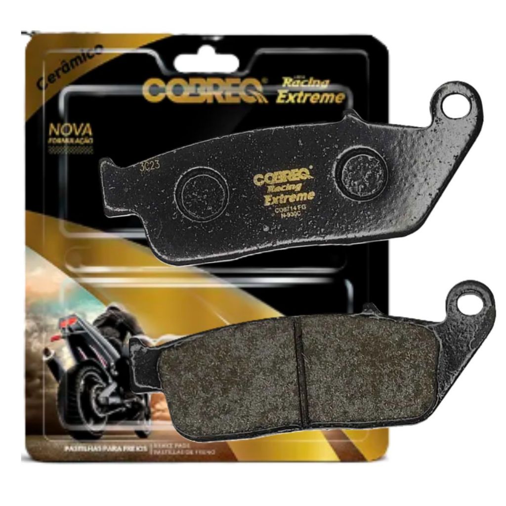 Pastilha de Freio Dianteira Cb 500x Cb 500f Cbr 500 Nc 750x Cb 650f Cobreq Racing Extreme (Cerâmica) em Oferta na Shopee