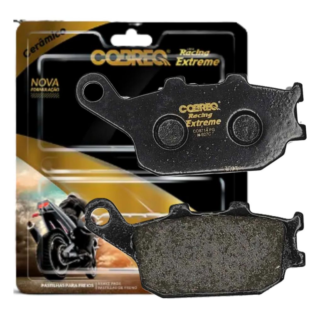 Pastilha de Freio Traseira Mt07 Mt09 Fz6 600 Xj6 Yzf R1 Cobreq Extreme (Cerâmica) em Oferta na Shopee