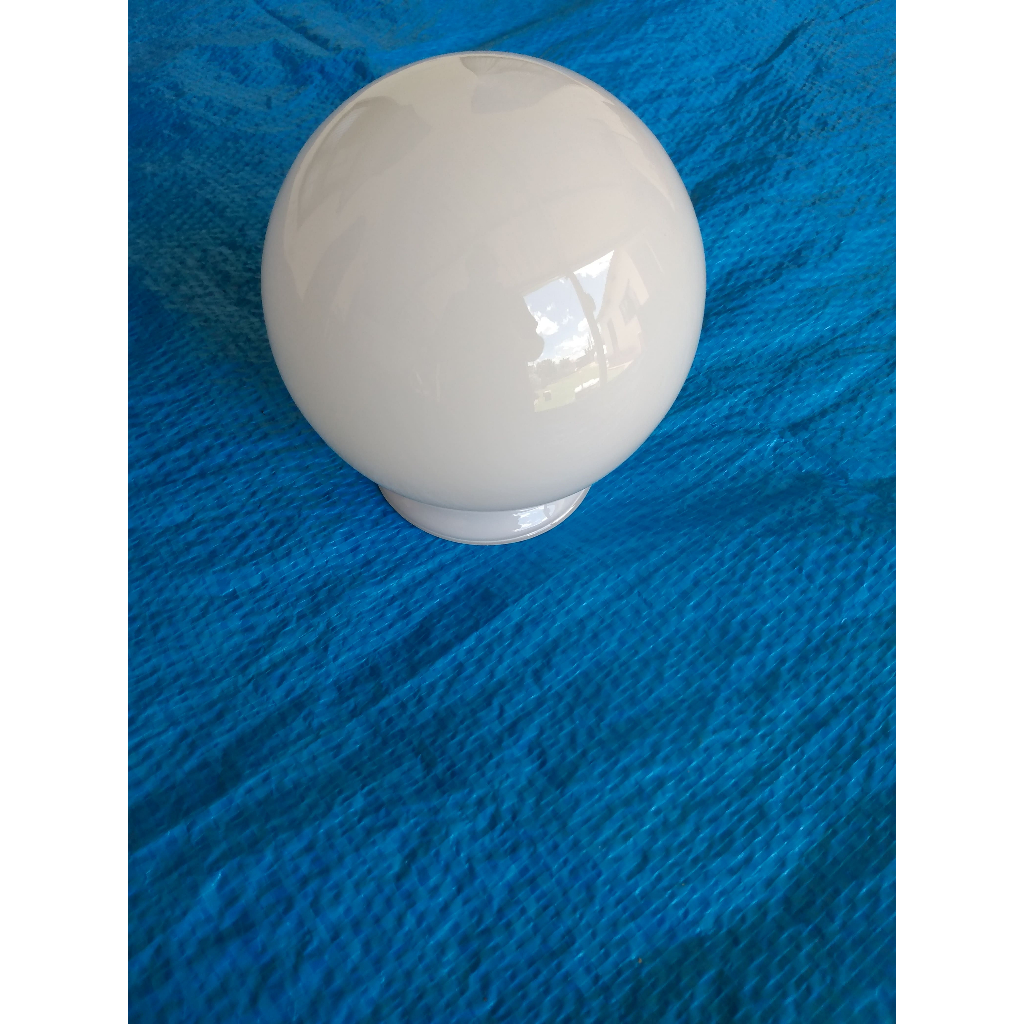 cupula bolinha Luminária globo antiga opalina branca