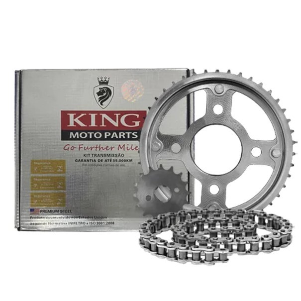 Kit Transmissão Relação Honda Cg 125 83 A 99 Sem Retentor Completo