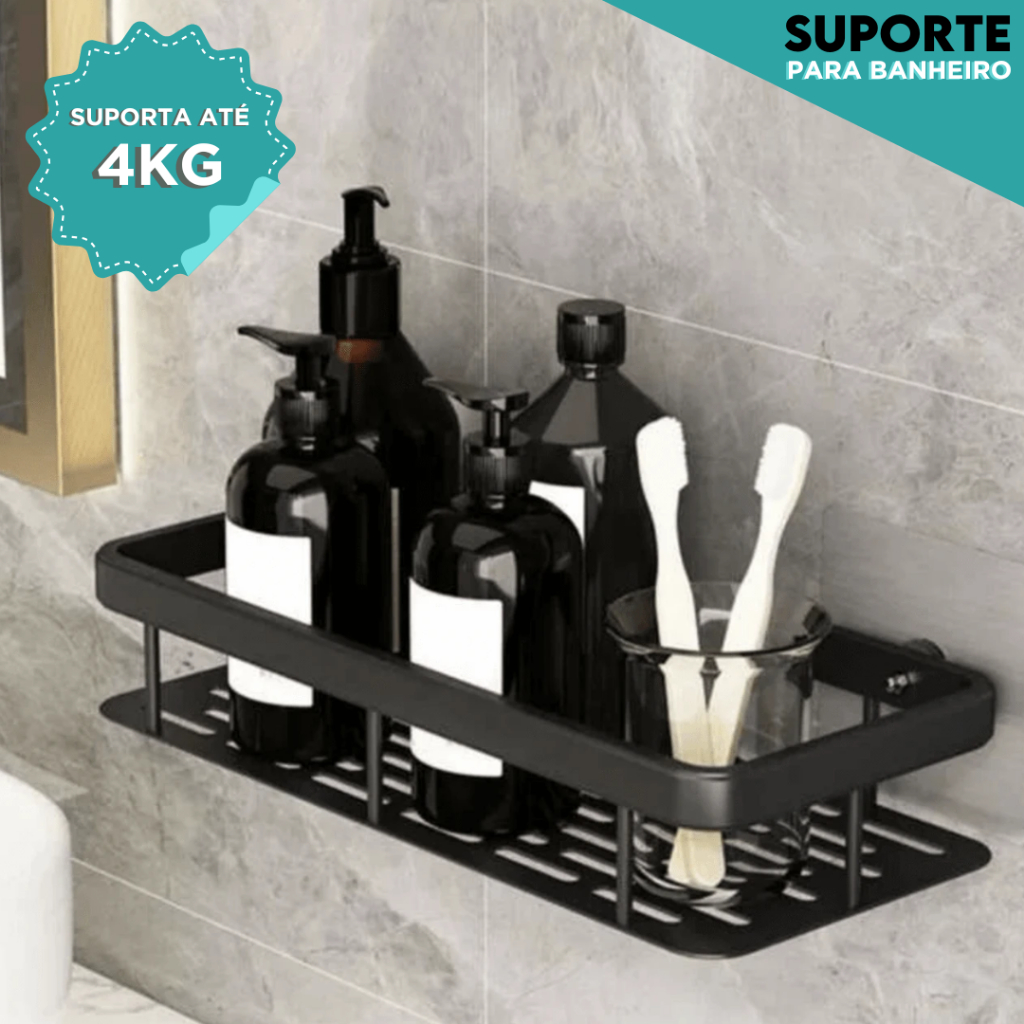 Suporte De Shampoo Prateleiras De Banheiro  Reto Sem Furo - CH em Oferta na Shopee