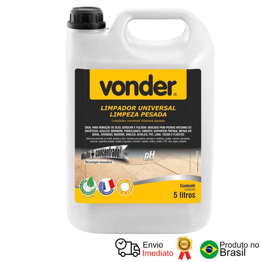 Limpador Universal Limpeza Pesada 5 Litros Vonder em Oferta na Shopee