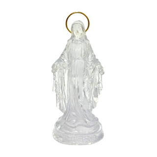 Imagem Nossa Senhora das Graças Resina Cristal Esplendor 15cm Presente Enfeite Delicado Decoração Fé em Oferta na Shopee