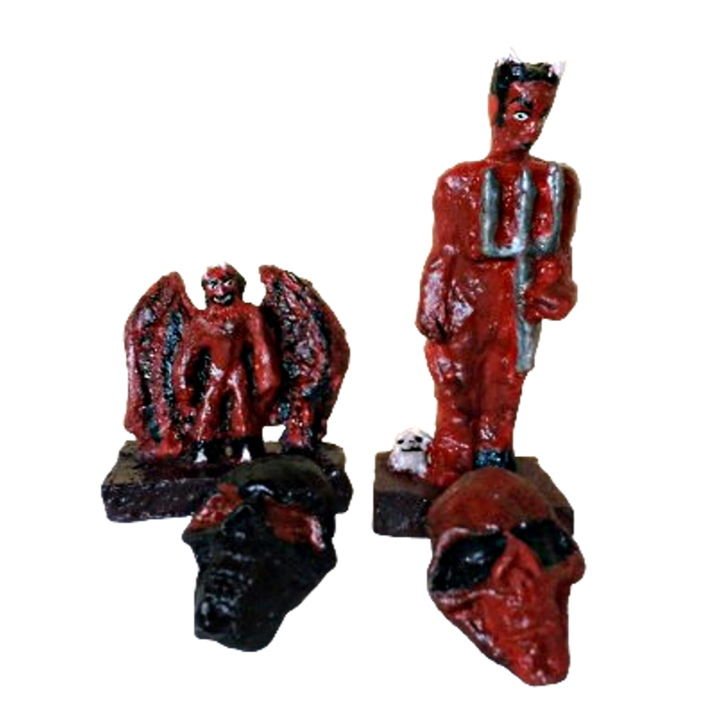 Imagens de Gesso Diabo Estatua Gargulá Crânios Caveira Preto Vermelho