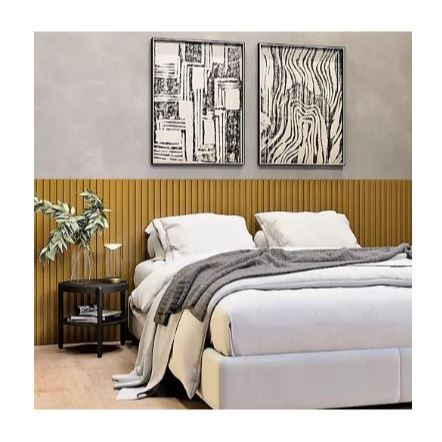 Placa Ripado 3D Laminado PVC Premium Revestimento 50x50 · foto 2