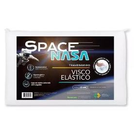 Travesseiro inteligente NAP Space tradicional 63cm x 42cm x 10cm cor branco