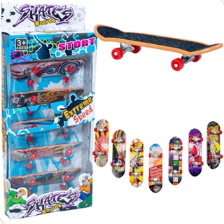 kit 5 Skates Dedo Profissional Fingerboard com Lixa Chave Truck Metal Rodinhas Brinquedo Criança Infantil em Oferta na Shopee