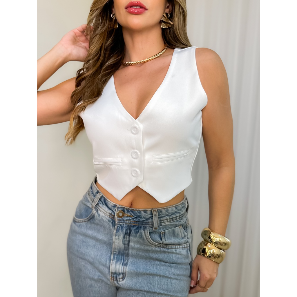 SM Colete Social Tailleur Sem bojo - 7027 em Oferta na Shopee