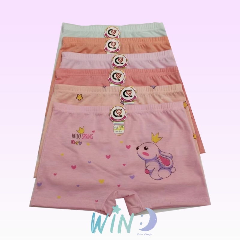 Kit 6 Calcinha Box Shortinho FEMININA MENINA JUVENIL INFANTIL Boxer Calcinhas Confortável Criança Estampas Sortidas em Oferta na Shopee