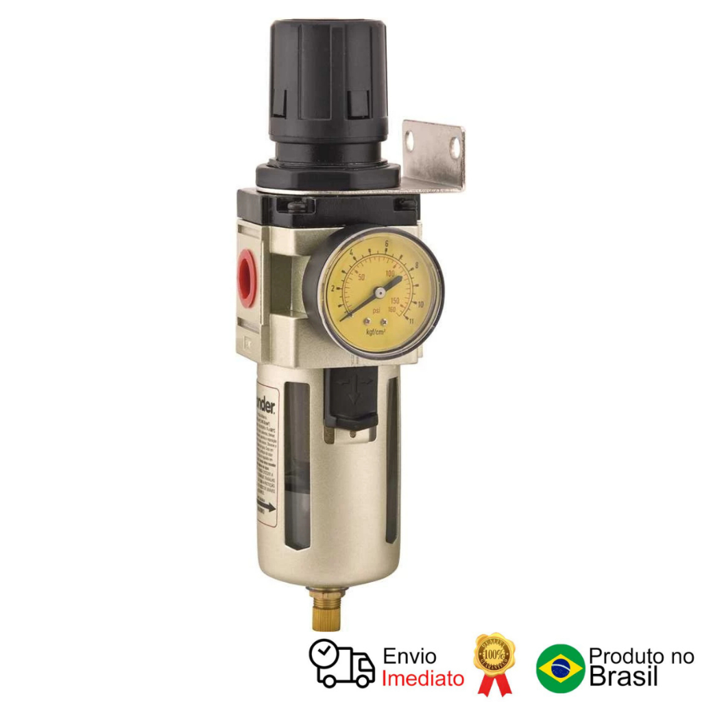 Filtro Regulador De Pressão 1/2 Dreno Auto Rp 120 Vonder em Oferta na Shopee