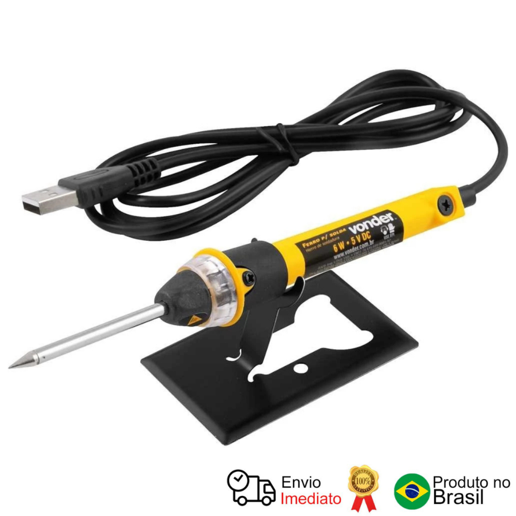 Ferro Para Solda 6 W Usb Vonder em Oferta na Shopee