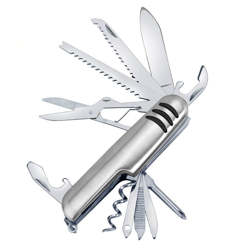 Mini Canivete de Metal Funções Dobravél Multiuso De Aço Inoxidável para Acampamentos Camping