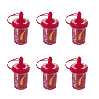 6 Bisnagas de Pimenta para lanchonete. em Oferta na Shopee