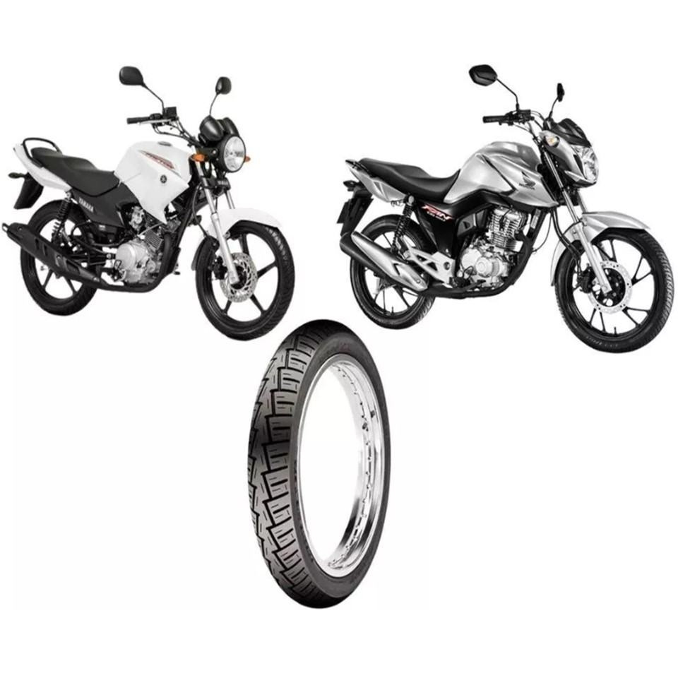 Pneu Dianteiro Maggion 80/100-18 Winner Com Camara Factor Titan Fan Cg 125/150/160 em Oferta na Shopee