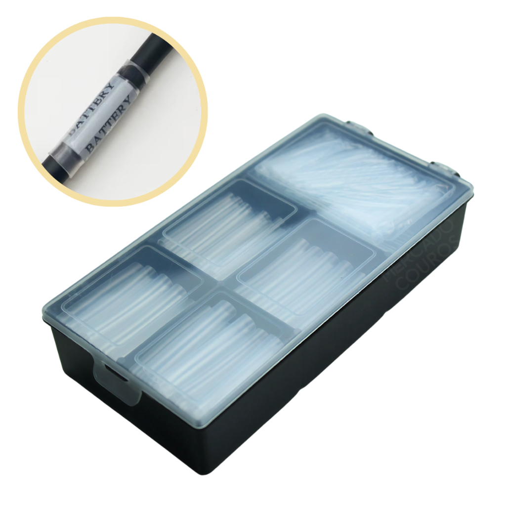 Kit Instalador Tubo Termo Retrátil Automotivo Fio Isolante Circuito Elétrico