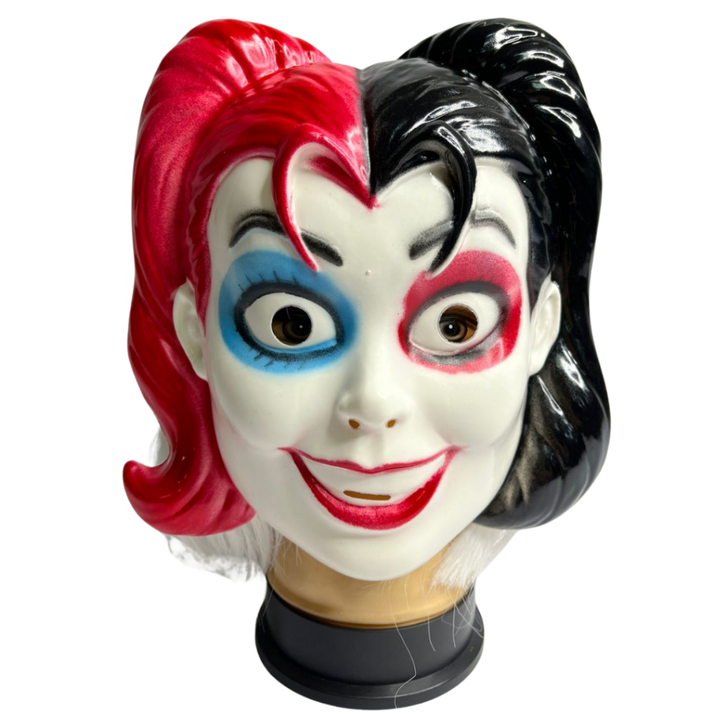 Máscara Da Palhaça Rosa e Azul Carnaval