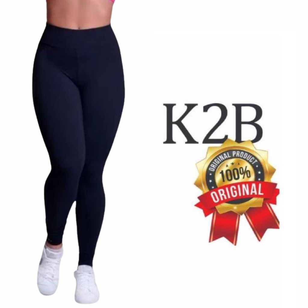 Calça Legging k2b Original tecido grosso cos alto não fica transparente  Academia Fitness