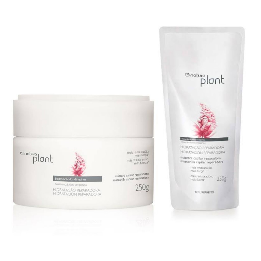 Máscara Capilar Plant Hidratação Reparadora Natura Pote ou Refil 250g ORIGINAL em Oferta na Shopee