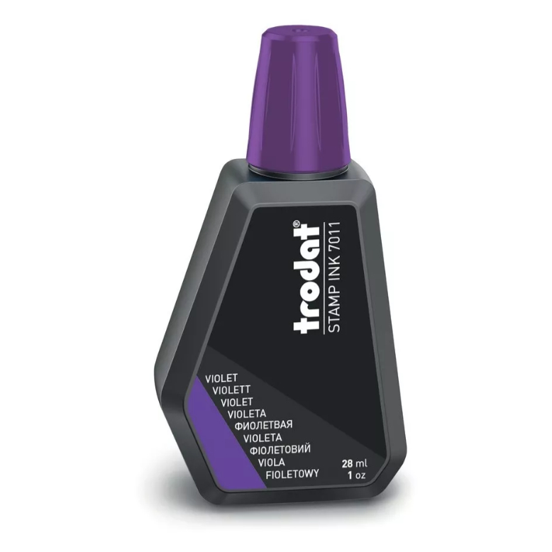 Tinta na cor violeta /  Carimbo Automático / 28ml Trodat 7011 em Oferta na Shopee