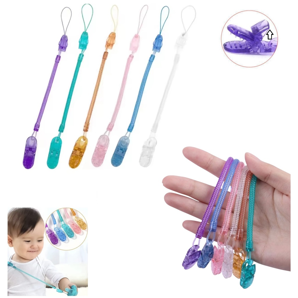 3 Un. Prendedor De Chupeta Modelo Mola Silicone Bico Bebê Menina Menino em Oferta na Shopee