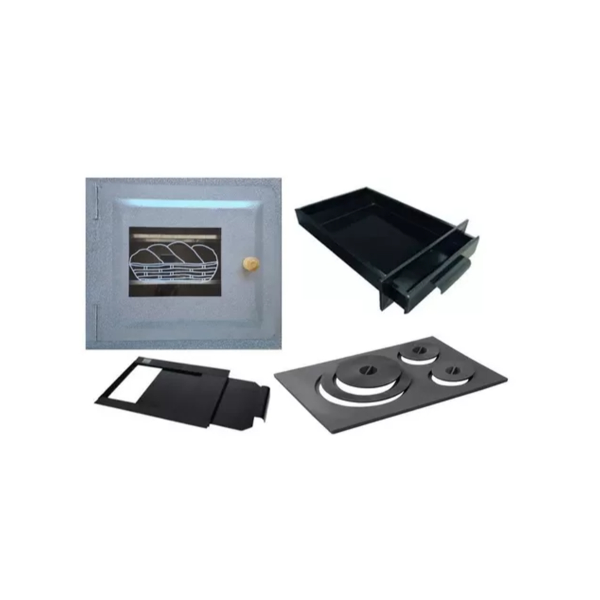 Conjunto Forno A Lenha Paraná com Vidro