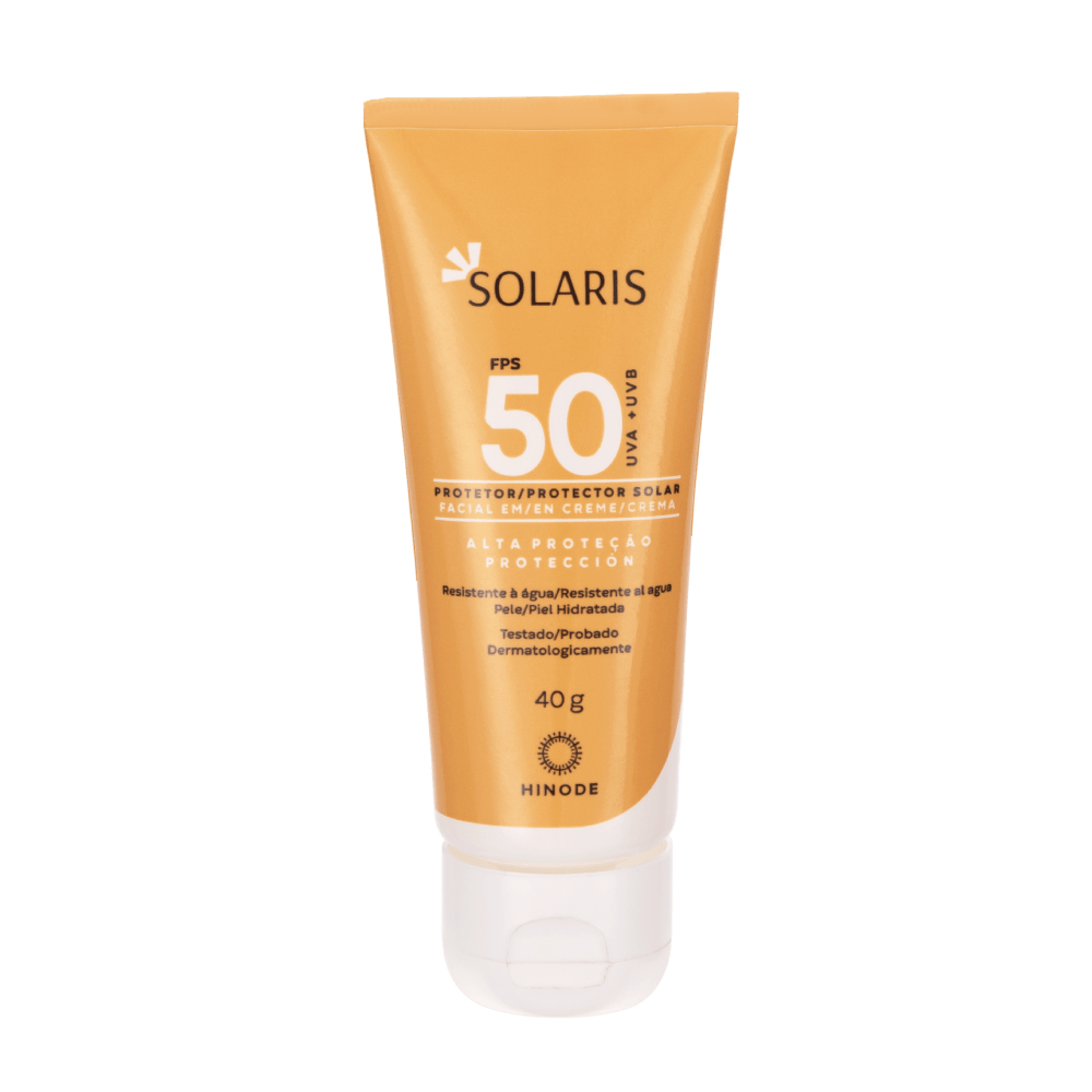 Protetor Solar Facial FPS 50 Solaris 40g Hinode Original