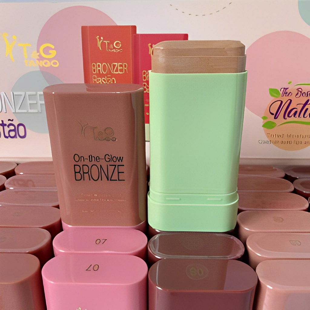 Pix Stick De  Blush Destaque Multi-Funções Suave Maquiagem Facial Bronzer De Contorno Naturalmente Brilhante