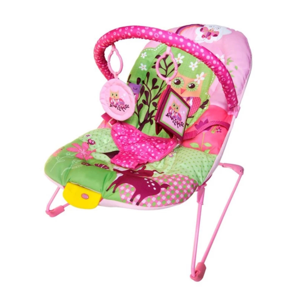 Cadeirinha Infantil De Bebê Vibra E Toca Musica Cadeira Descanso 11kg Color Baby ROSA