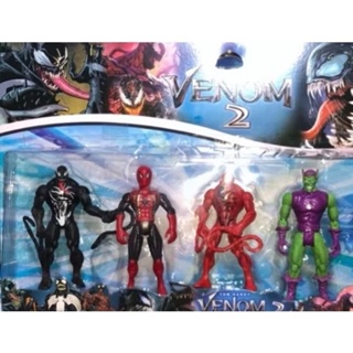 4 Bonecos Venom spider Promoção a pronta entrega em Oferta na Shopee