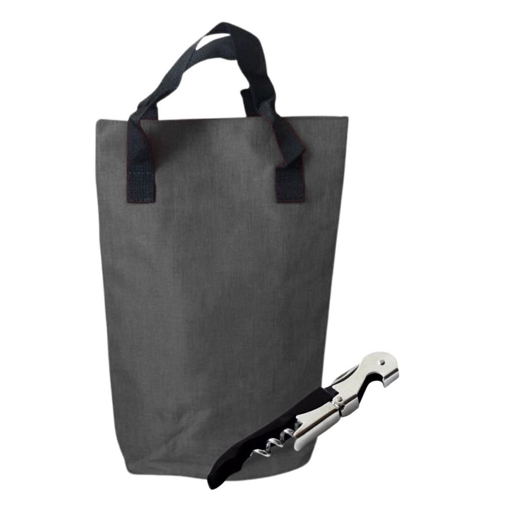 Bolsa Térmica Wine Bag 2 Garrafa + Saca Rolha Brinde (635+339)