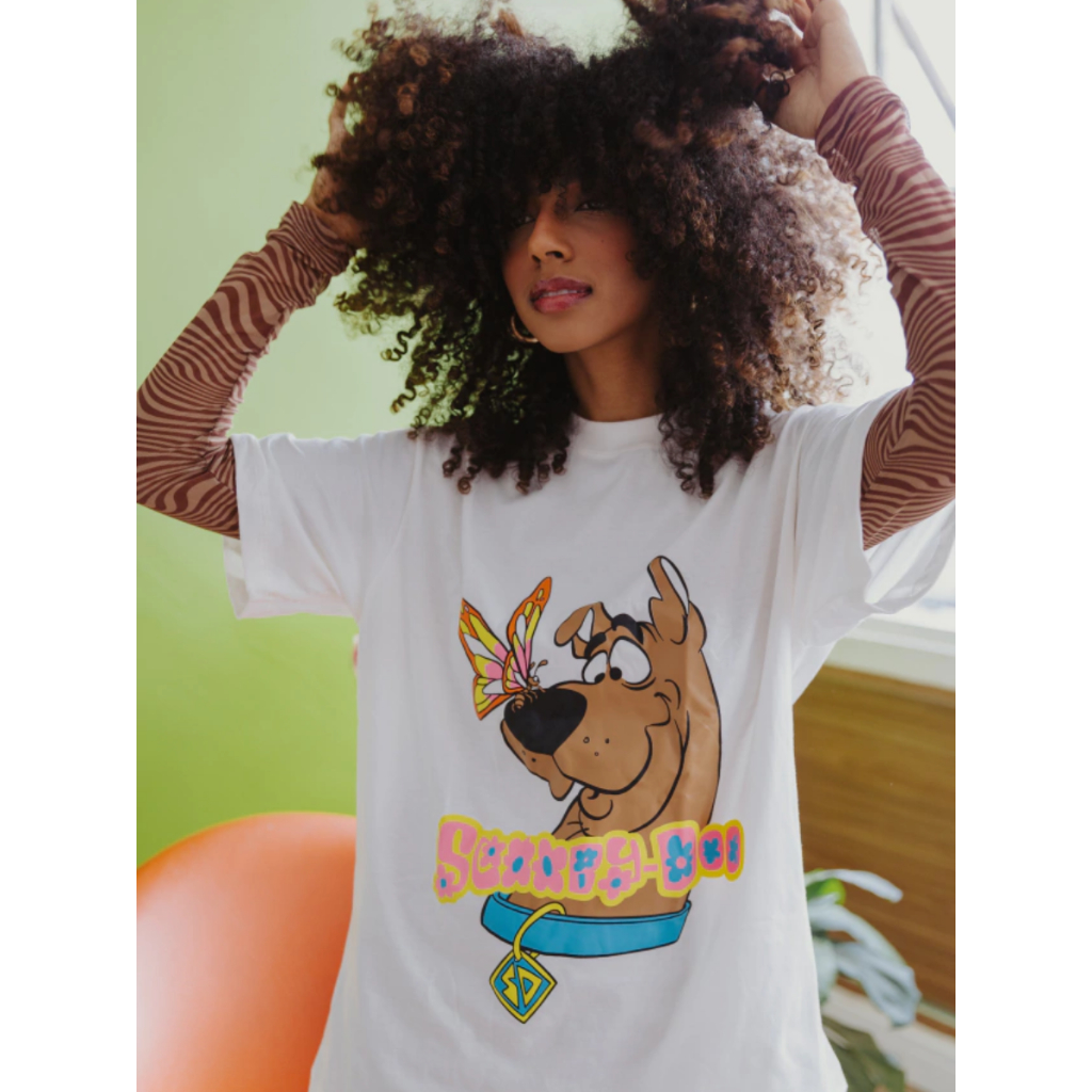 CAMISETA OFF WHITE SCOOBY DOO DESENHO LANÇAMENTO AMÁLIAS CONCEPT EXCLUSIVA CAMISA ALGODÃO OVERSIZED STREETWEAR